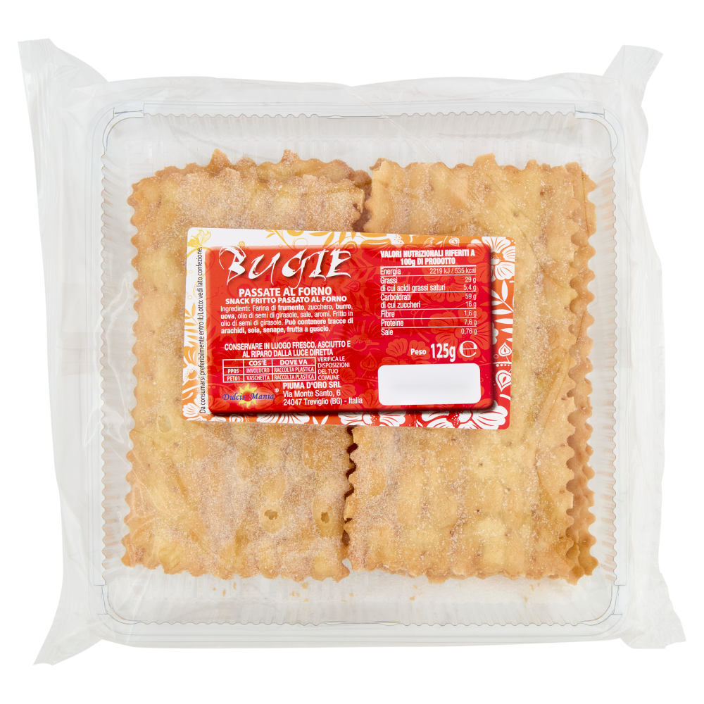 Dulcis Mania Bugie Passate al Forno 125 g