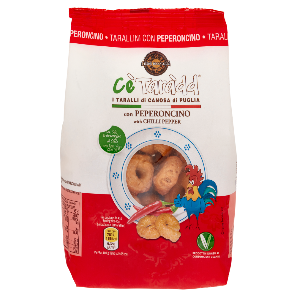 Cè Taràdd i Taralli di Canosa di Puglia con Peperoncino 225 g