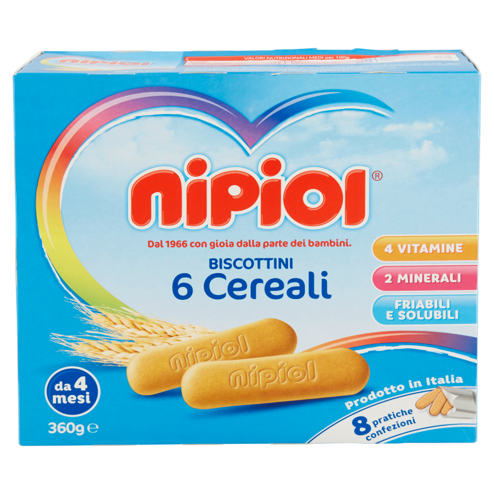 nipiol Biscottini 6 Cereali 360 g