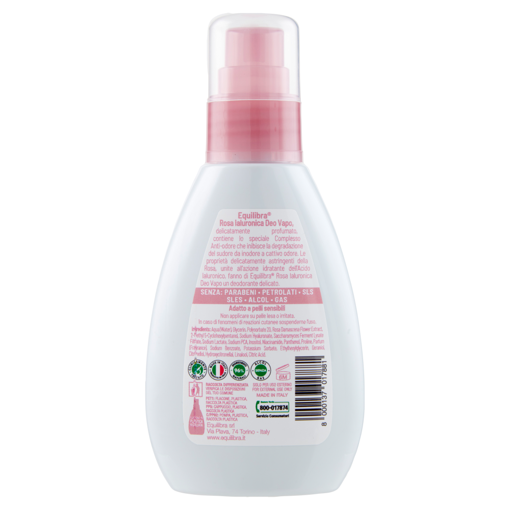 equilibra Rosa Ialuronica Deo Vapo Delicatezza 75 ml