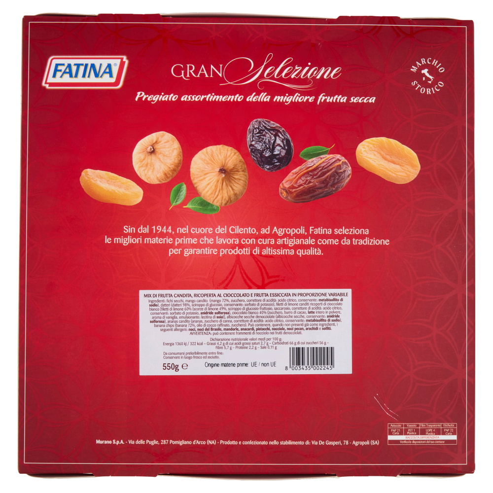 Fatina Gran Selezione Pregiato assortimento della migliore frutta secca 550 g