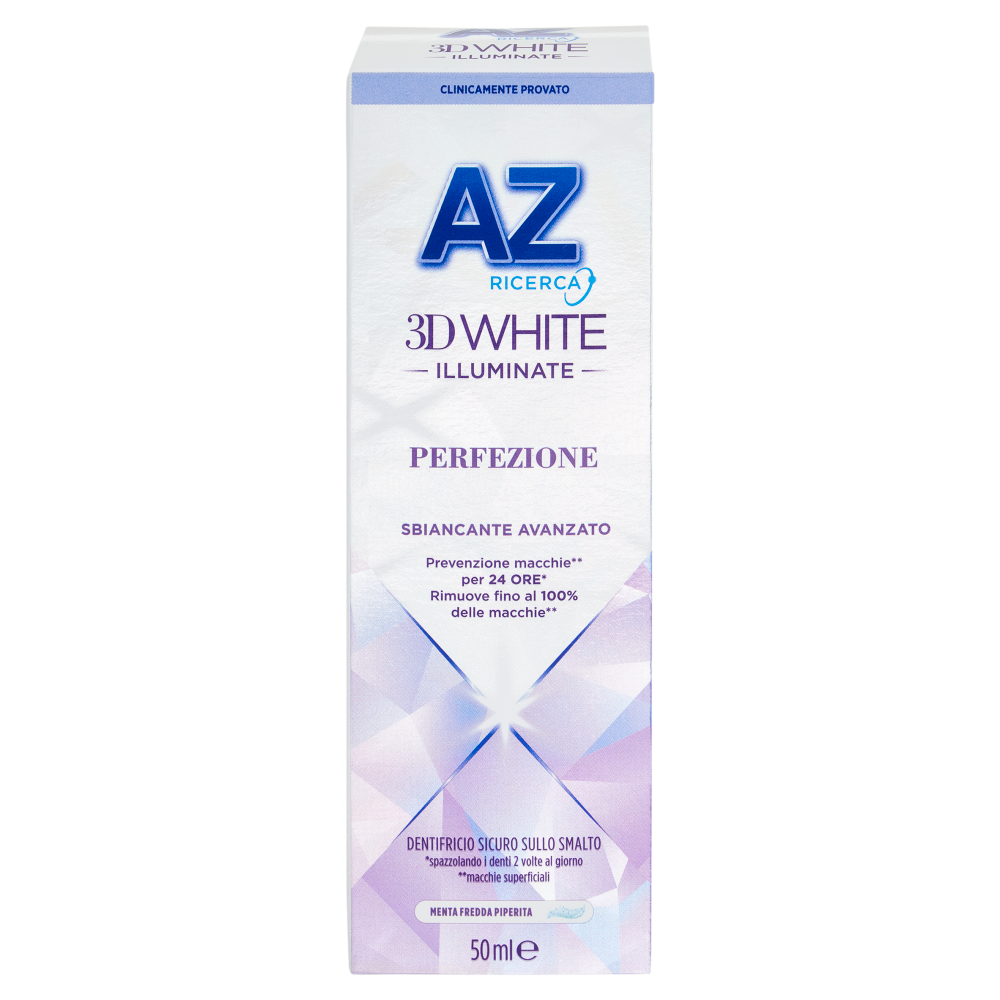 AZ Ricerca Dentifricio 3D White Illuminate Perfezione Sbiancante Avanzato 50 ml