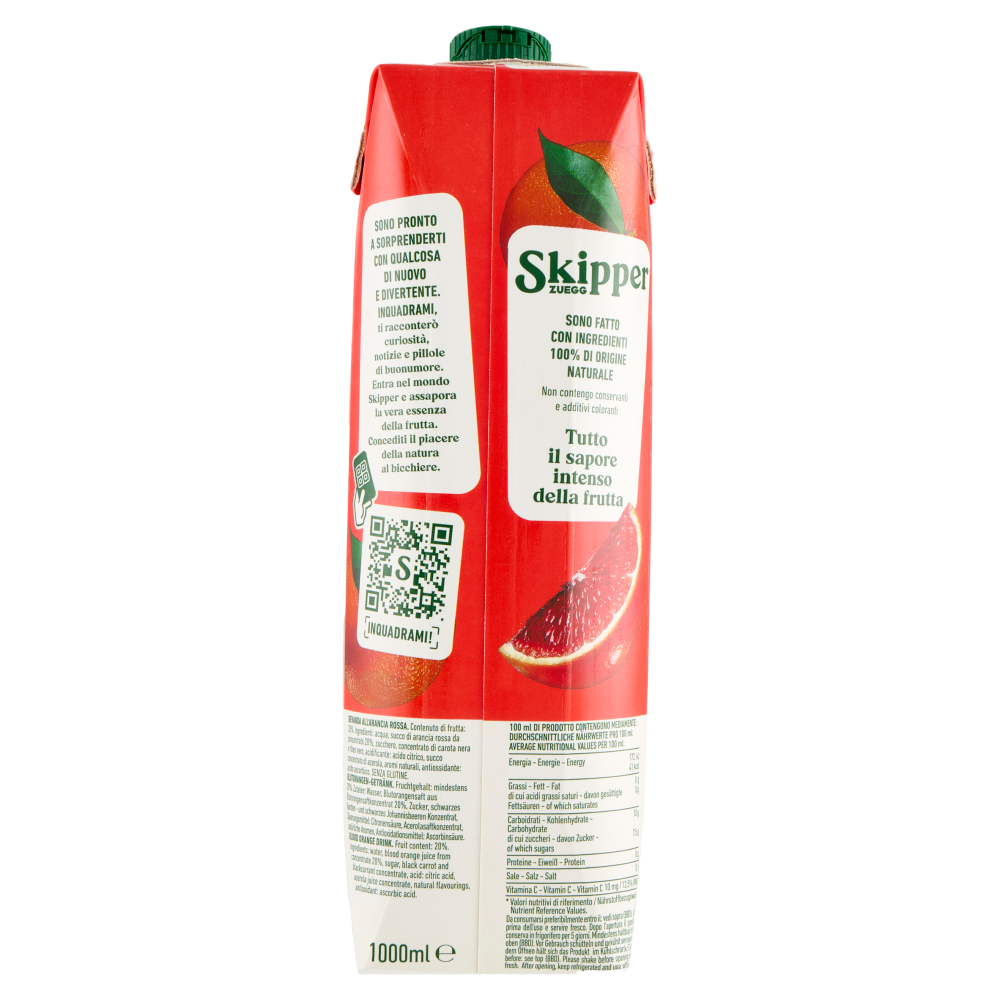 Zuegg Skipper Arancia Rossa Intenso 1000 ml