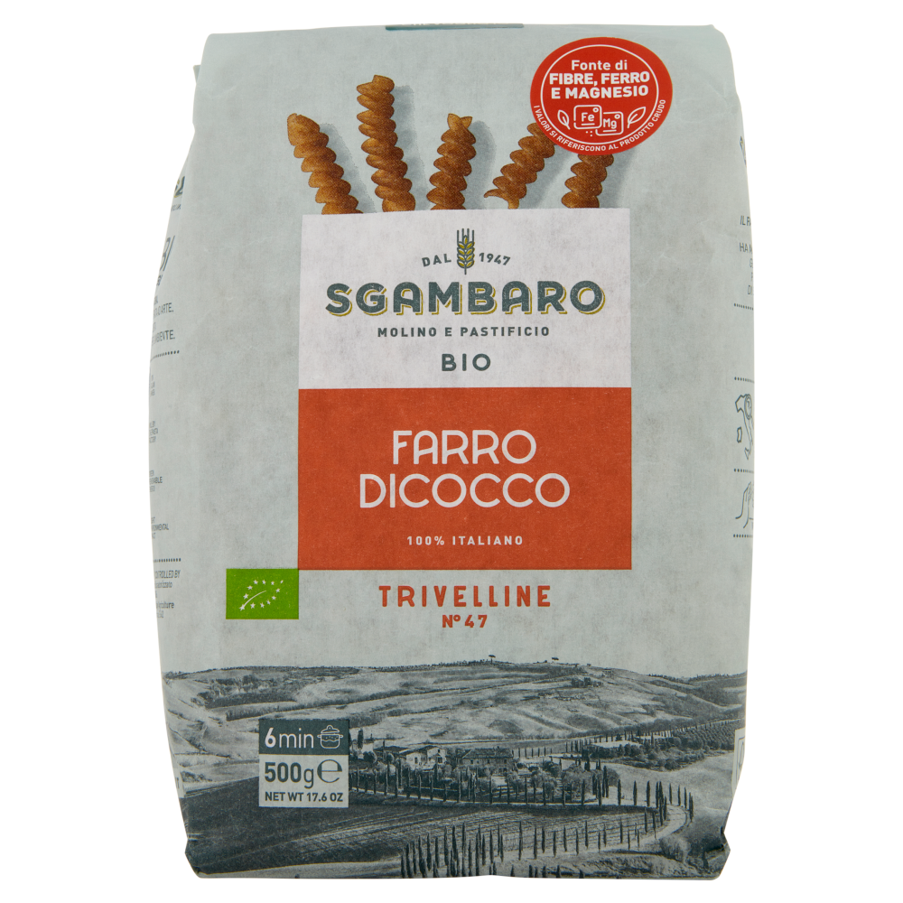Sgambaro Bio Farro Dicocco Trivelline N° 47 500 g Carrefour