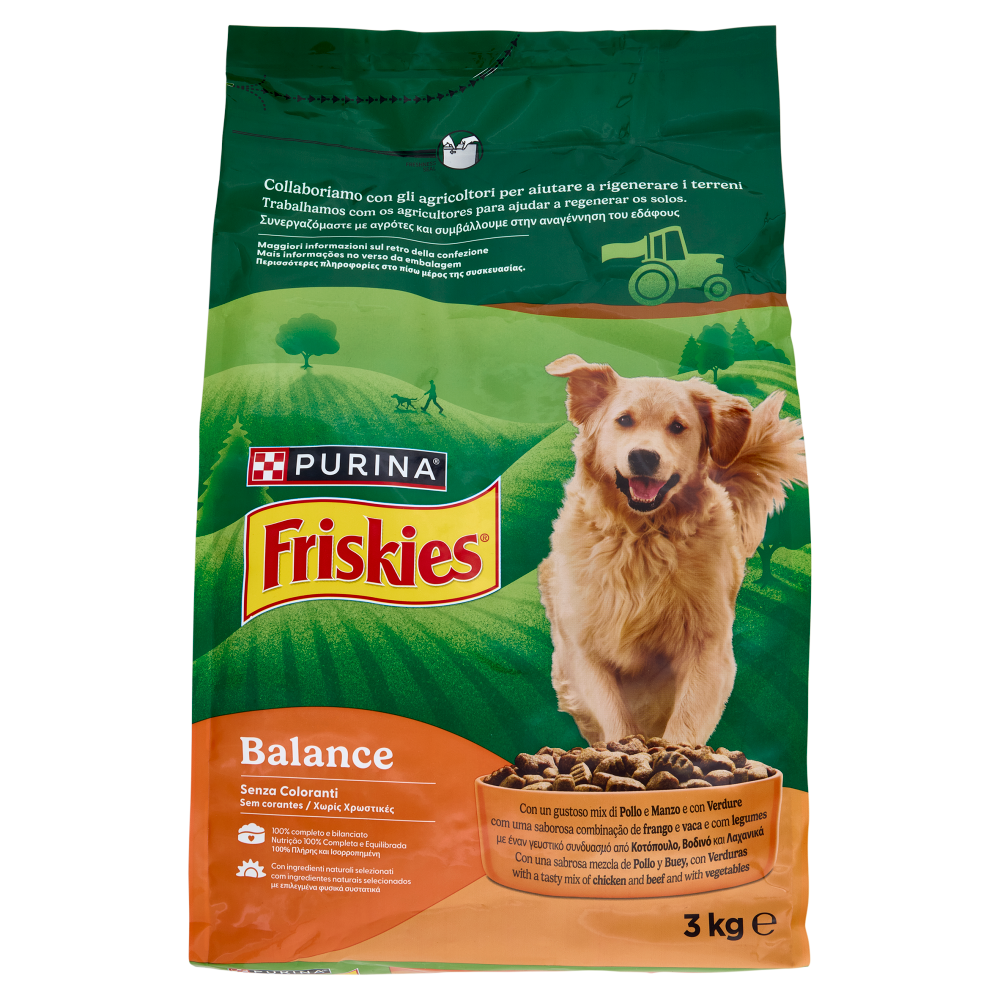 PURINA FRISKIES Balance Pollo e Manzo e con Verdure 3kg