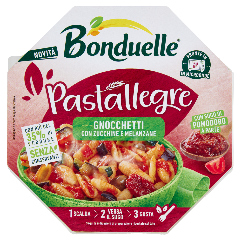 Bonduelle Pastallegre Gnocchetti con Zucchine e Melanzane 250 g