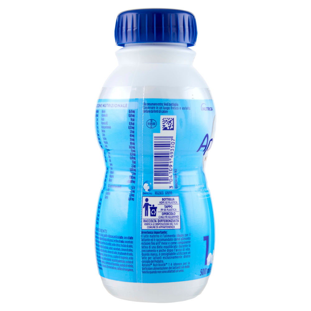 APTAMIL Nutribiotik 1 - Latte per Lattanti Liquido, dalla nascita al 6° mese, 500ml