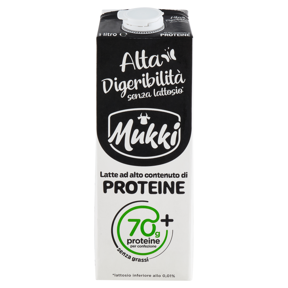 Mukki Alta Digeribilit&agrave; senza lattosio* Latte ad alto contenuto di Proteine 1 litro