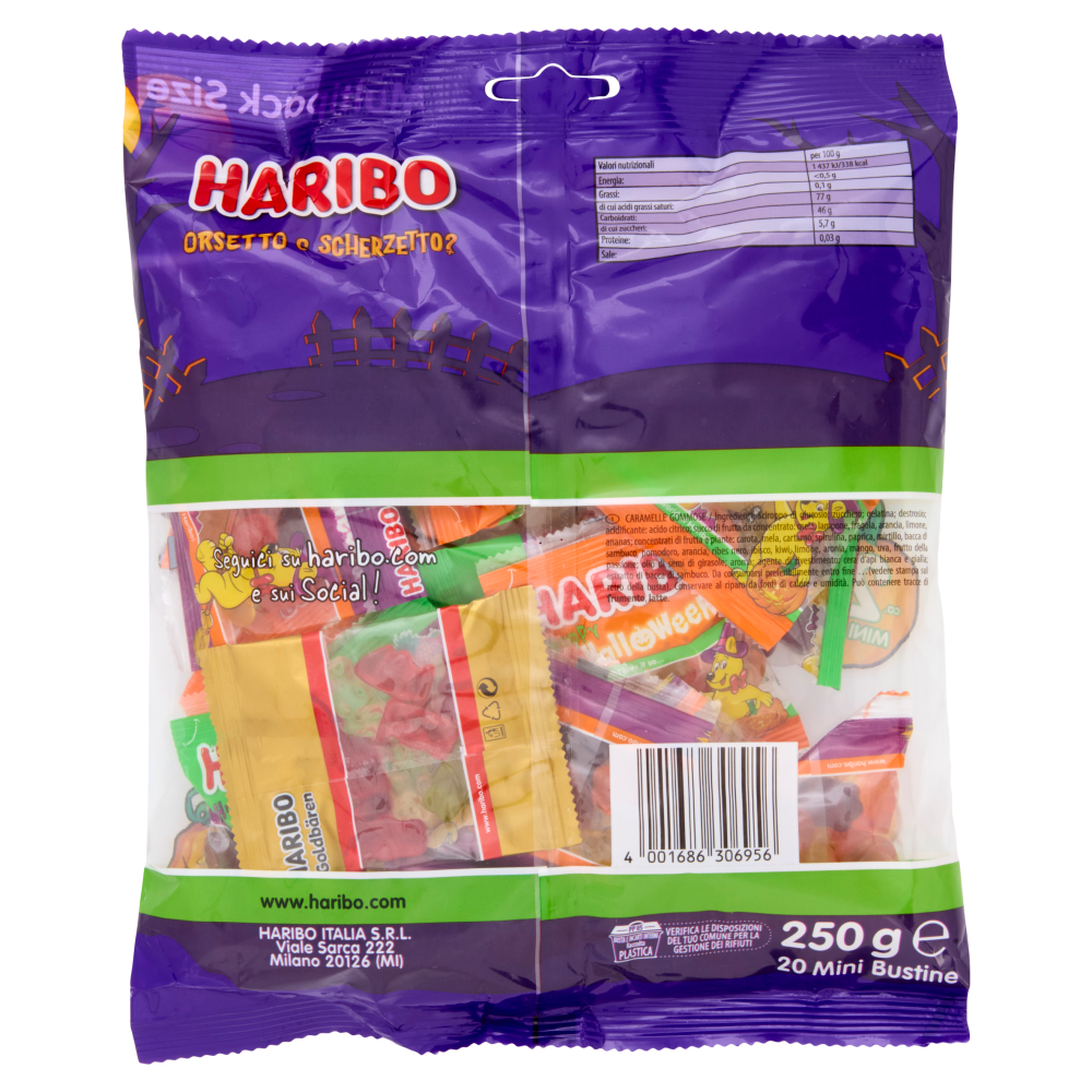 Haribo Orsetto o Scherzetto? 20 Mini Bustine 250 g