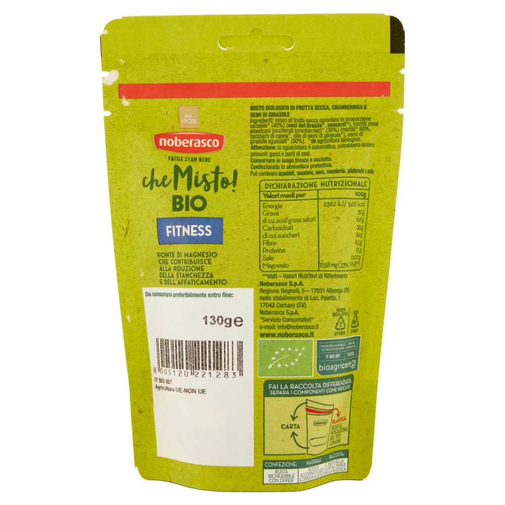 noberasco che Misto! Bio Fitness 130 g