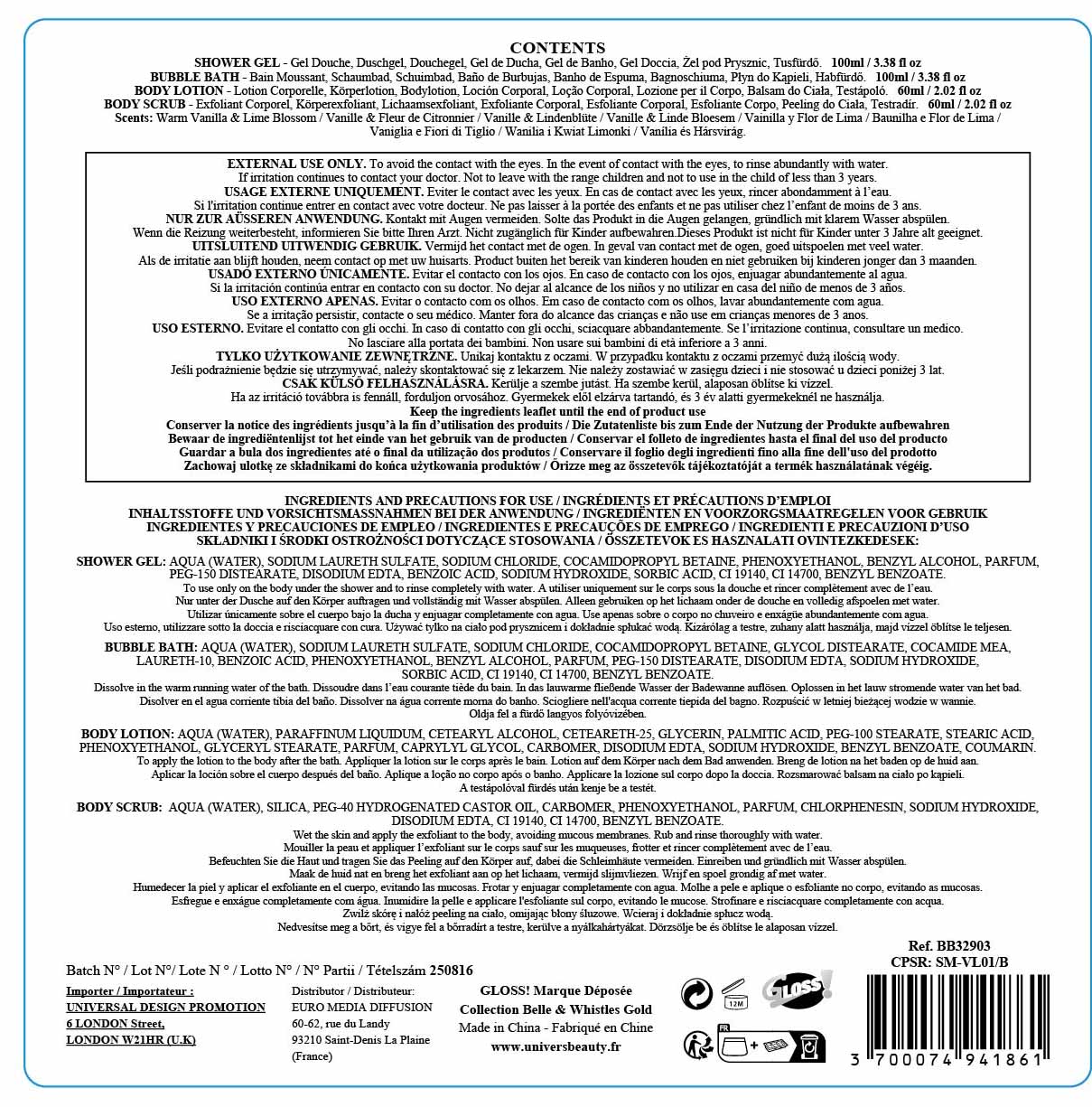 Kit Bath Set Berry Beautiful