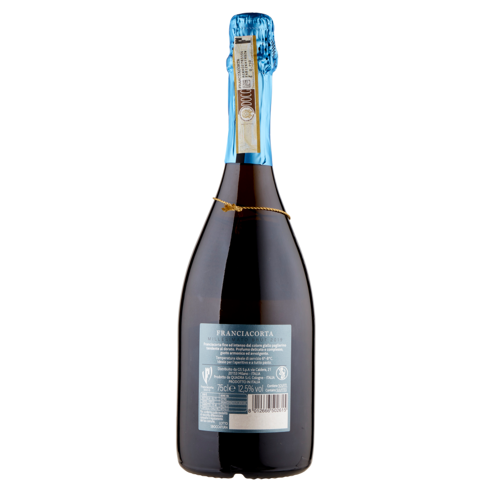 Terre d'Italia filari del Lago Franciacorta Millesimato Brut DOCG 75 cl