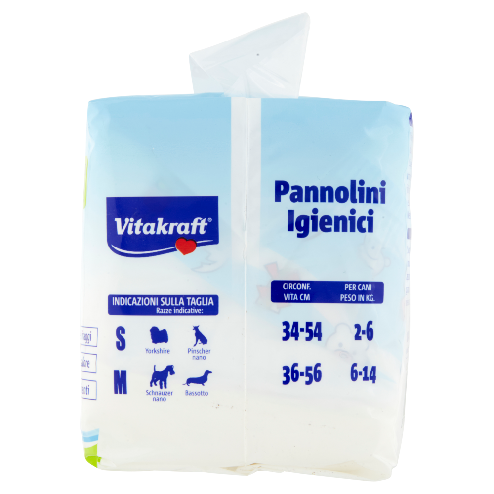 Vitakraft Pannolini Igienici per cani e gatti Taglia S 12 pz