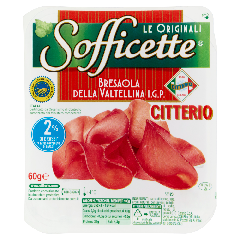 Citterio Sofficette Bresaola della Valtellina I.G.P. 60 g