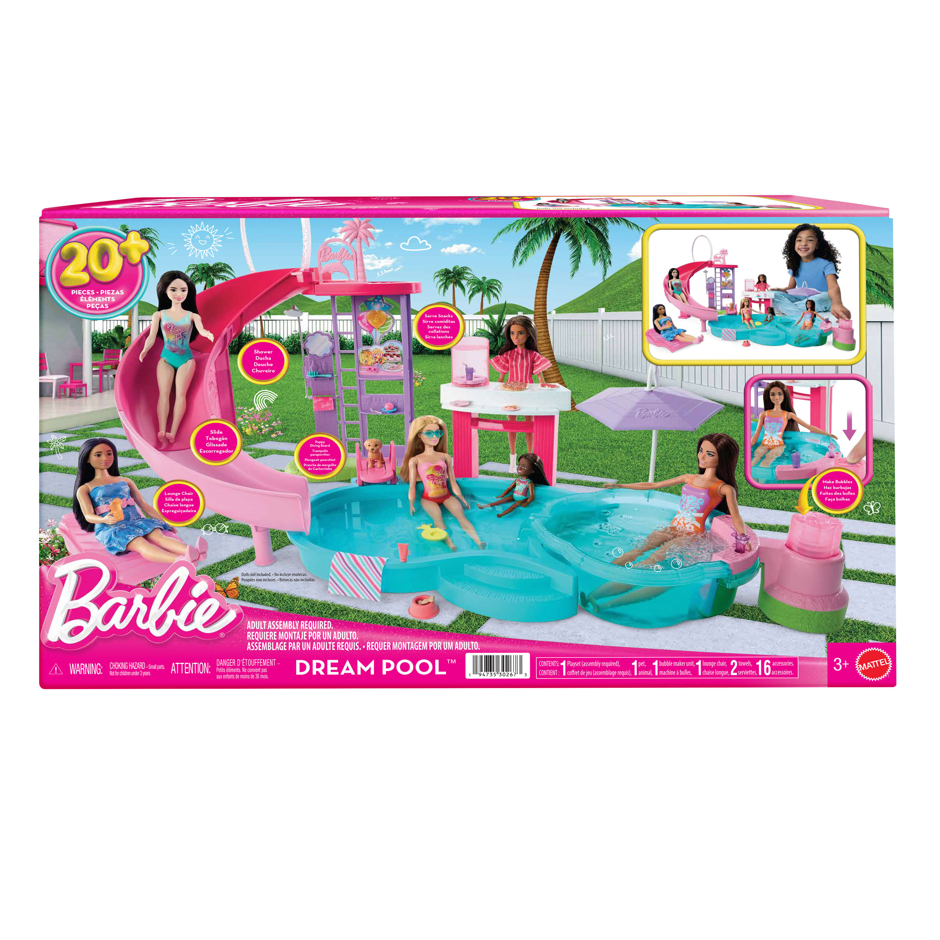 Barbie JFP01 accessorio per bambola Piscina per bambola