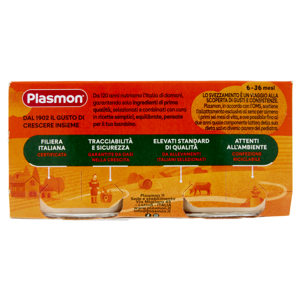 Plasmon Omogeneizzato Coniglio con cereale 2 x 80 g