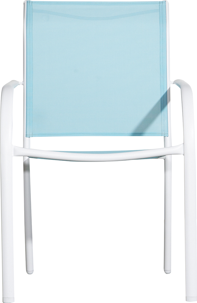 Hyba Poltrona in textilene color azzurro acqua