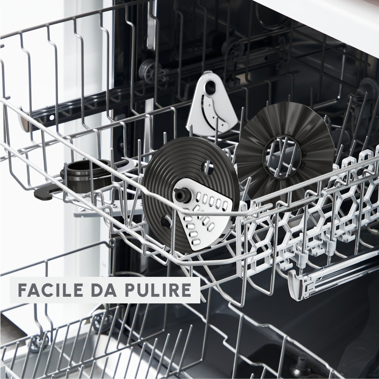 Moulinex FP2428 Easy Force, Robot da Cucina, 4 Accessori, 15 Funzioni