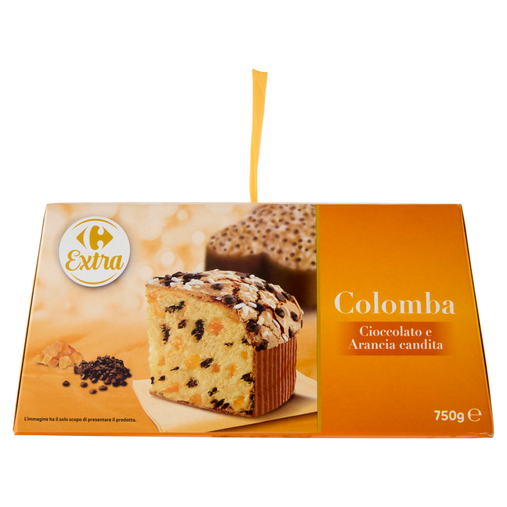 Carrefour Extra Colomba Cioccolato e Arancia Candita 750 g