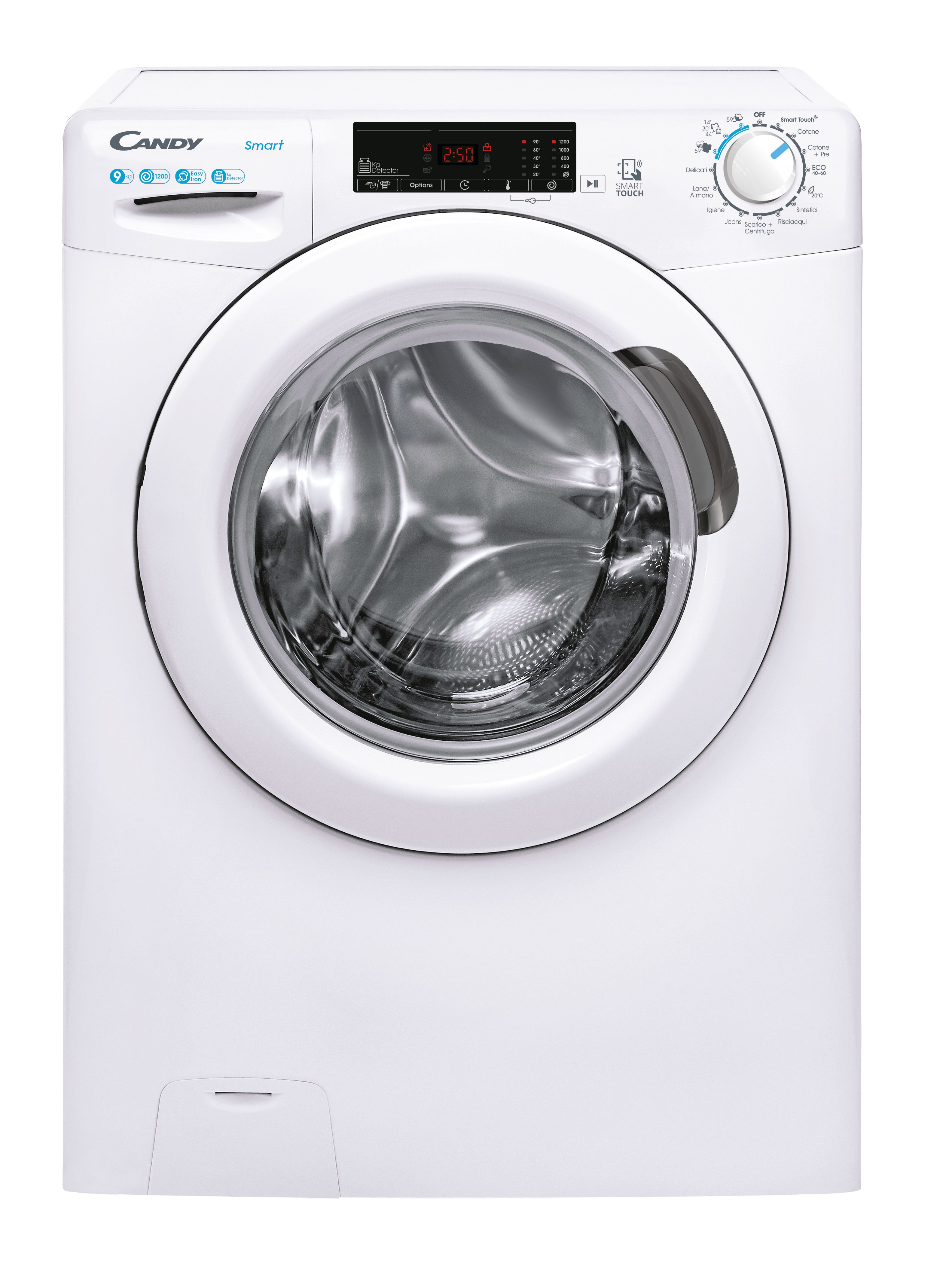 Candy Smart CSS129TE-11 lavatrice Caricamento frontale 9 kg 1151 Giri/min Bianco