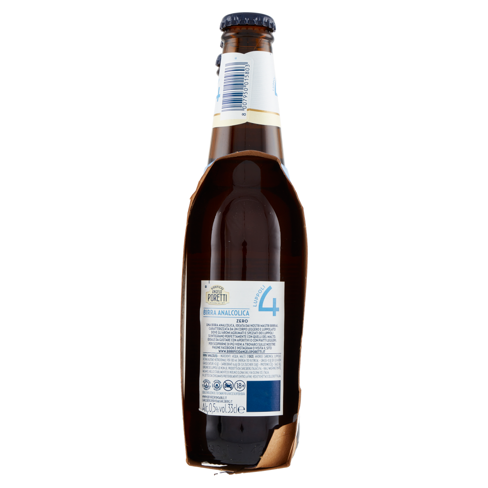 Birrificio Angelo Poretti Analcolica Zero 4 Luppoli 3 x 33 cl