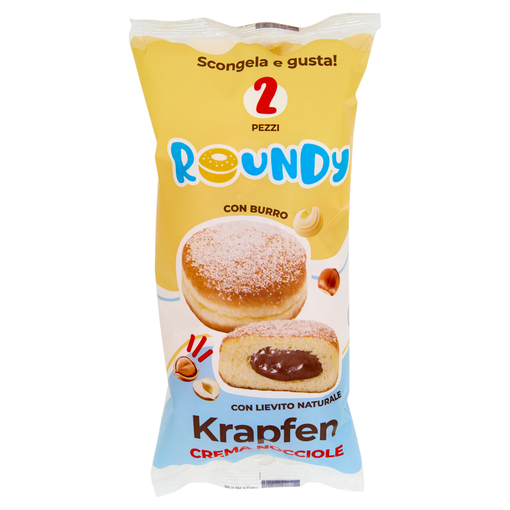 Roundy Krapfen Crema Nocciole 2 Pezzi 160 g