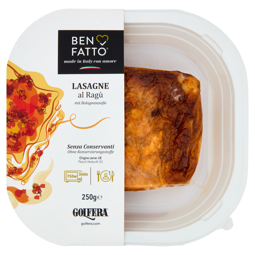 Golfera Ben Fatto Lasagne al Ragù 250 g