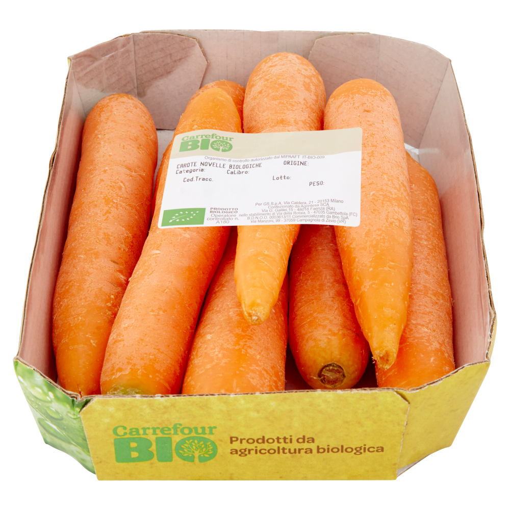 Carrefour Bio Carote Novelle Biologiche 500 g
