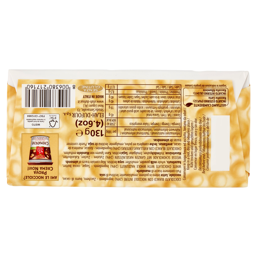 Novi Nocciolato Bianco 130 g