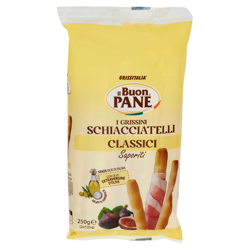 il Buon Pane i Grissini Schiacciatelli Classici Saporiti 2 x 125 g
