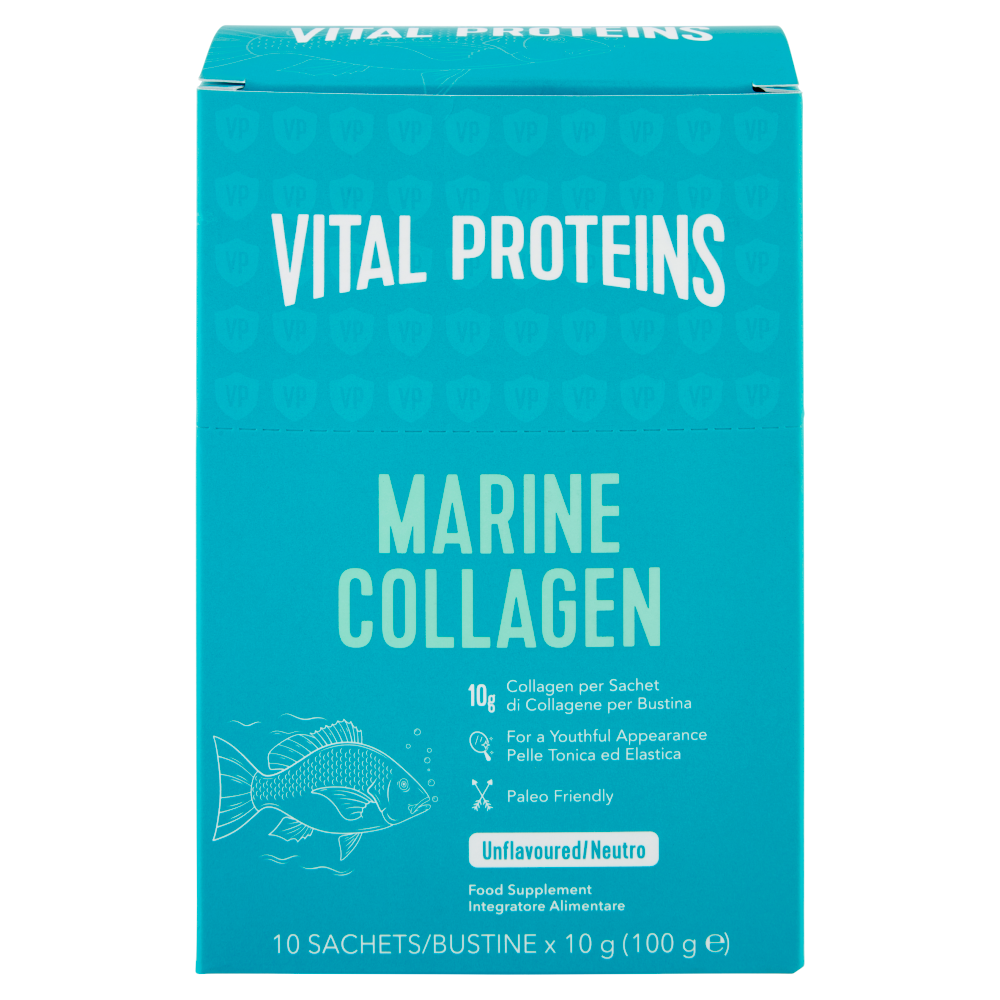 VITAL PROTEINS Marine Collagen Integratore alimentare in polvere a base di collagene bustine 10x10g
