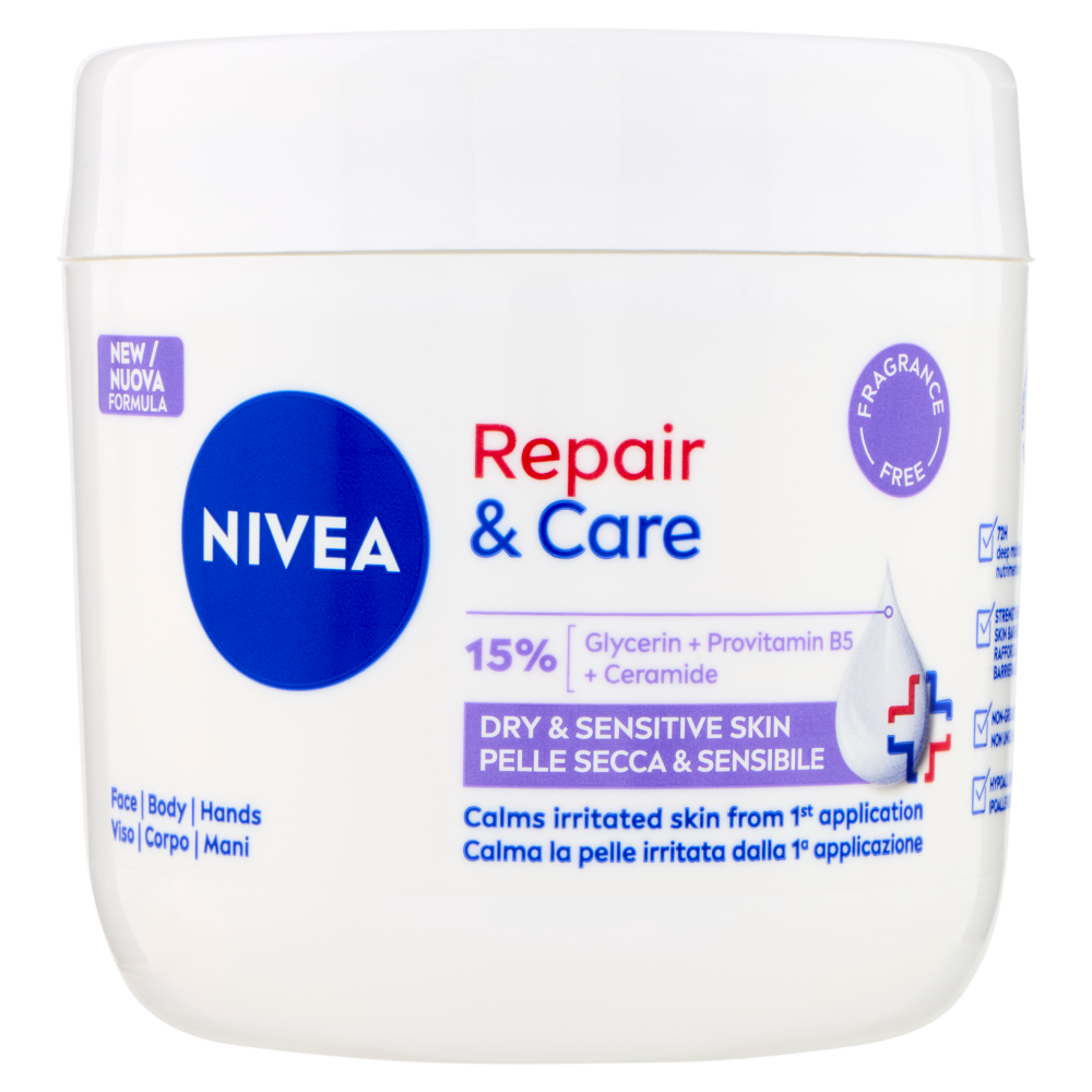Nivea Repair & Care Pelle Secca & Sensibile 400 ml