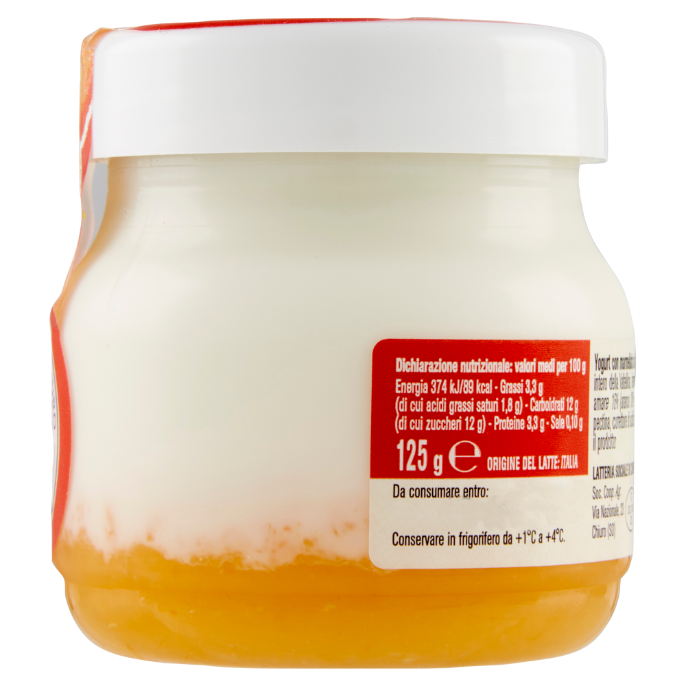 AlpiYò Yogurt di Valtellina Intero con marmellata di Arancia Amara 125 g