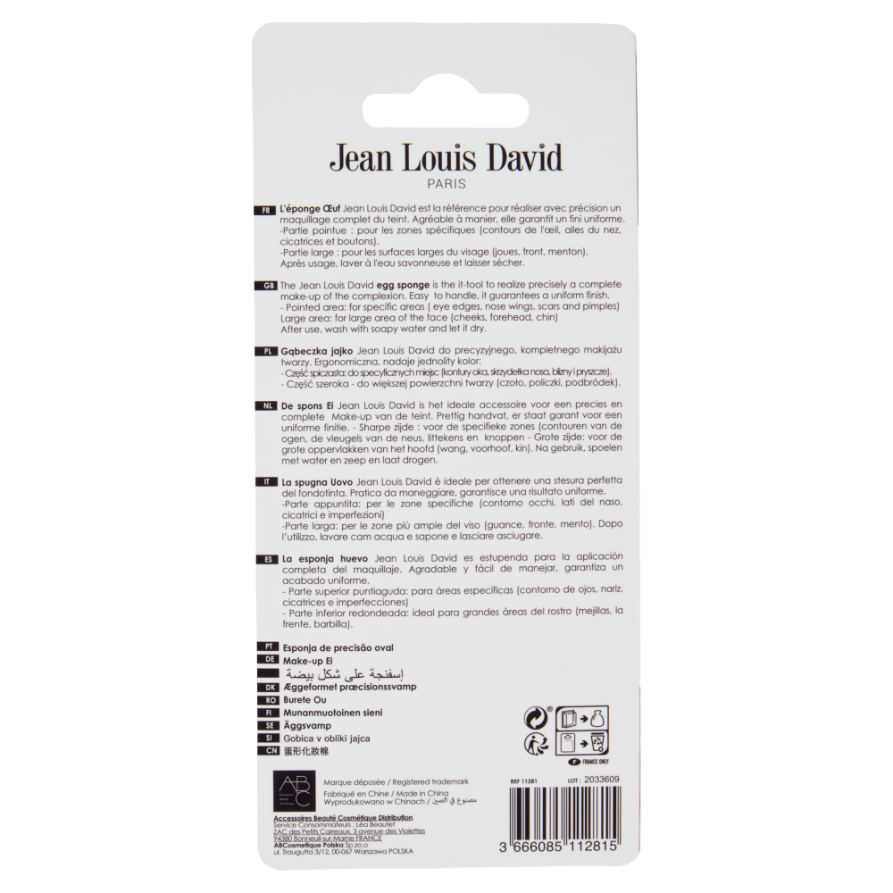 Jean Louis David Urban Beauty Spugna di Precisione a Uovo