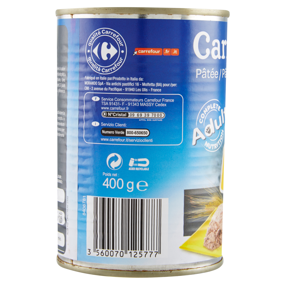 Carrefour Pat&egrave; con pollo 400 g