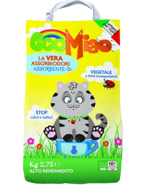 Lettiera EcoMiao Vegetale Assorbente 5 lt 