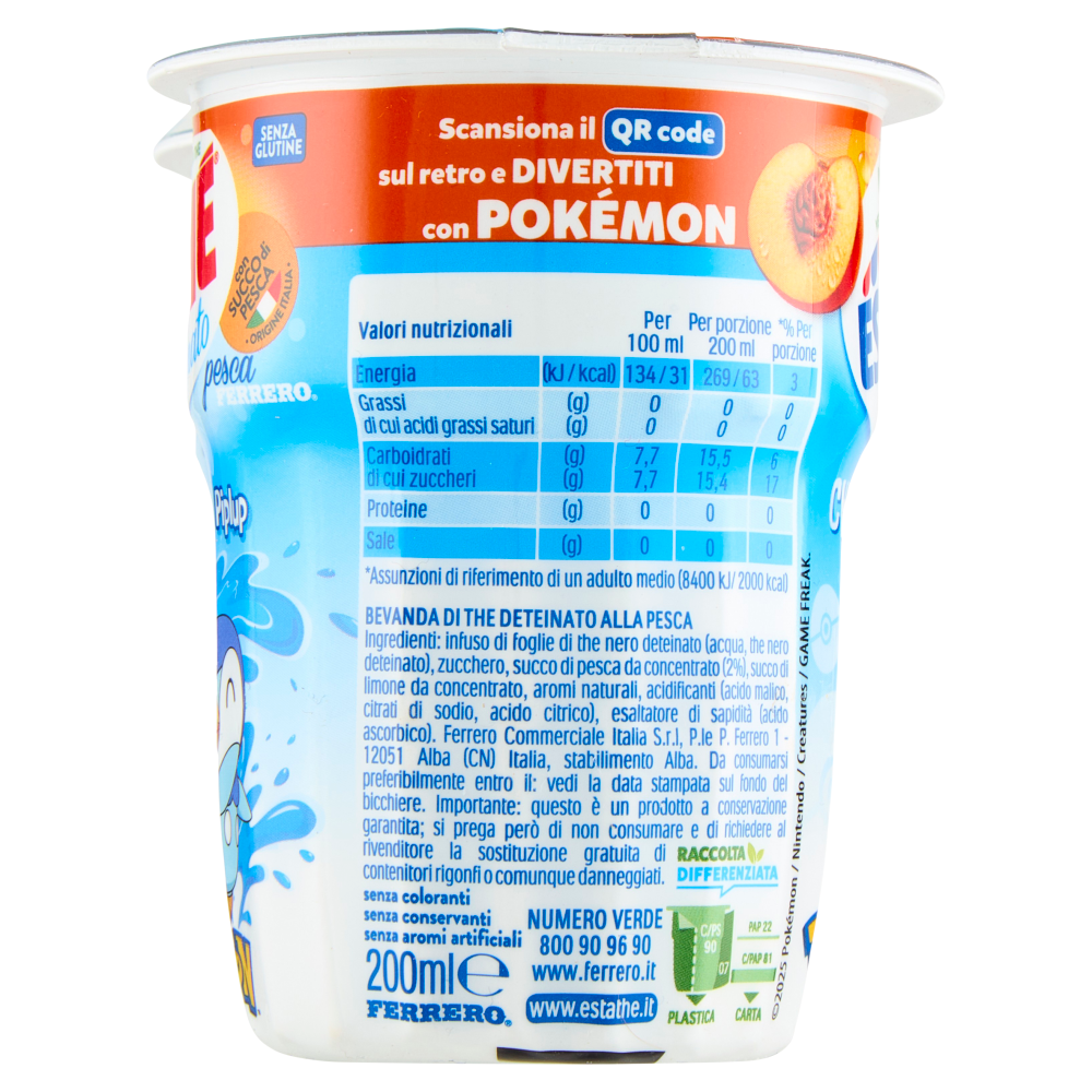 Estathé deteinato pesca 3 x 200 ml