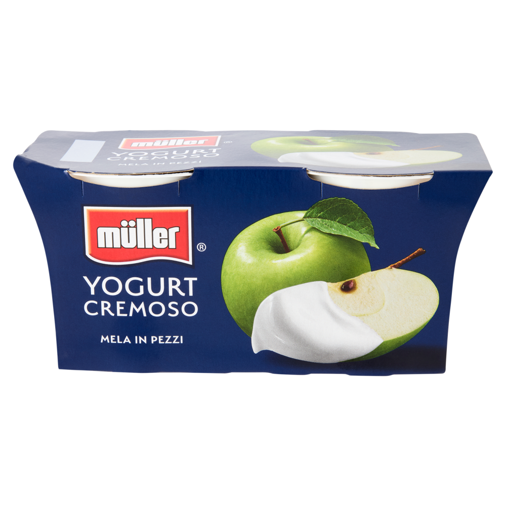 müller Yogurt Cremoso Mela in Pezzi 2 x 125 g