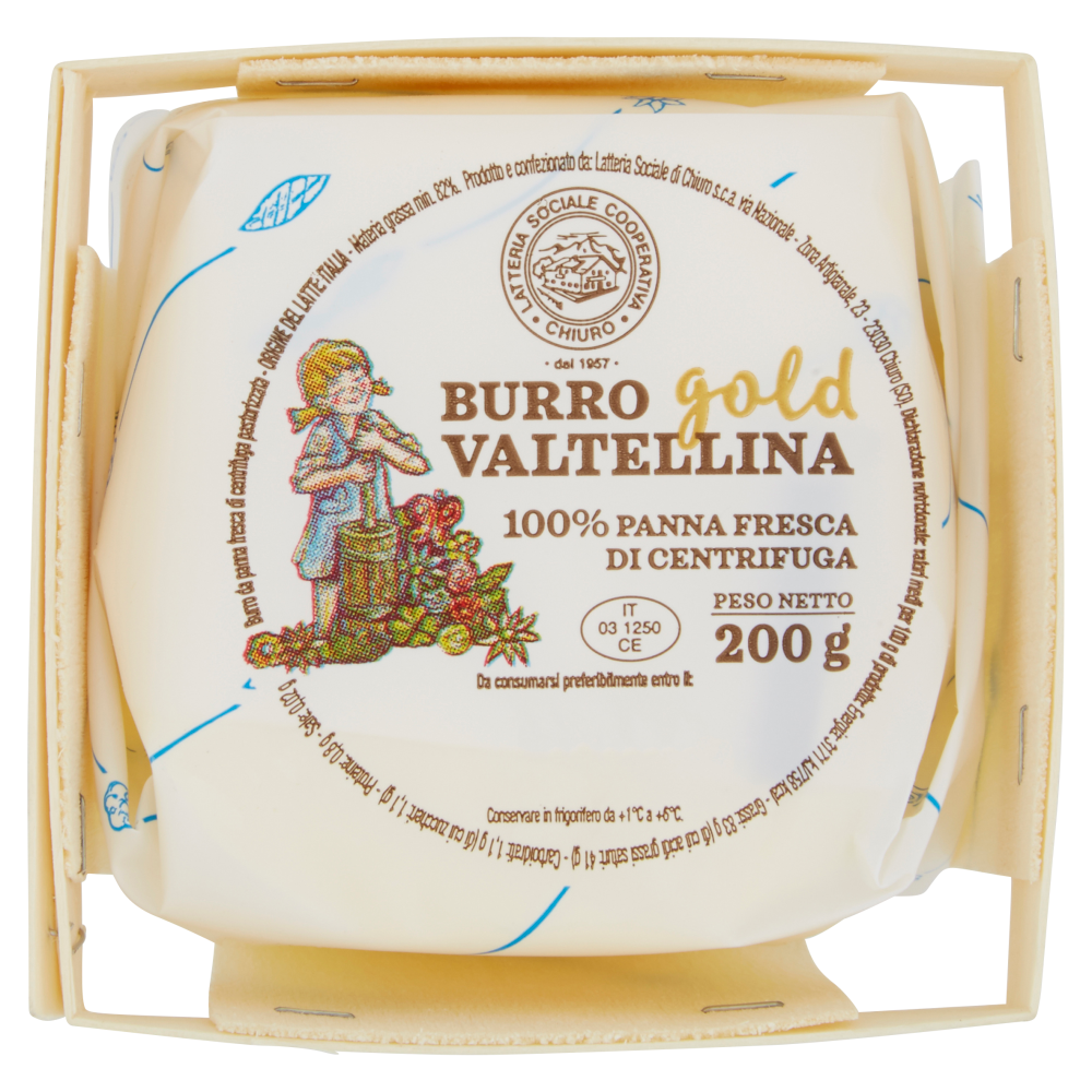 Latteria Sociale Cooperativa Chiuro Burro gold Valtellina 200 g