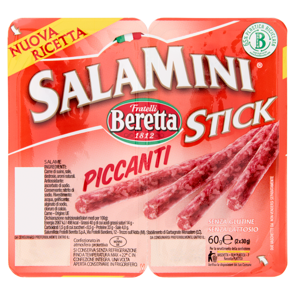 Fratelli Beretta Salamini Stick Piccanti 2 x 30 g
