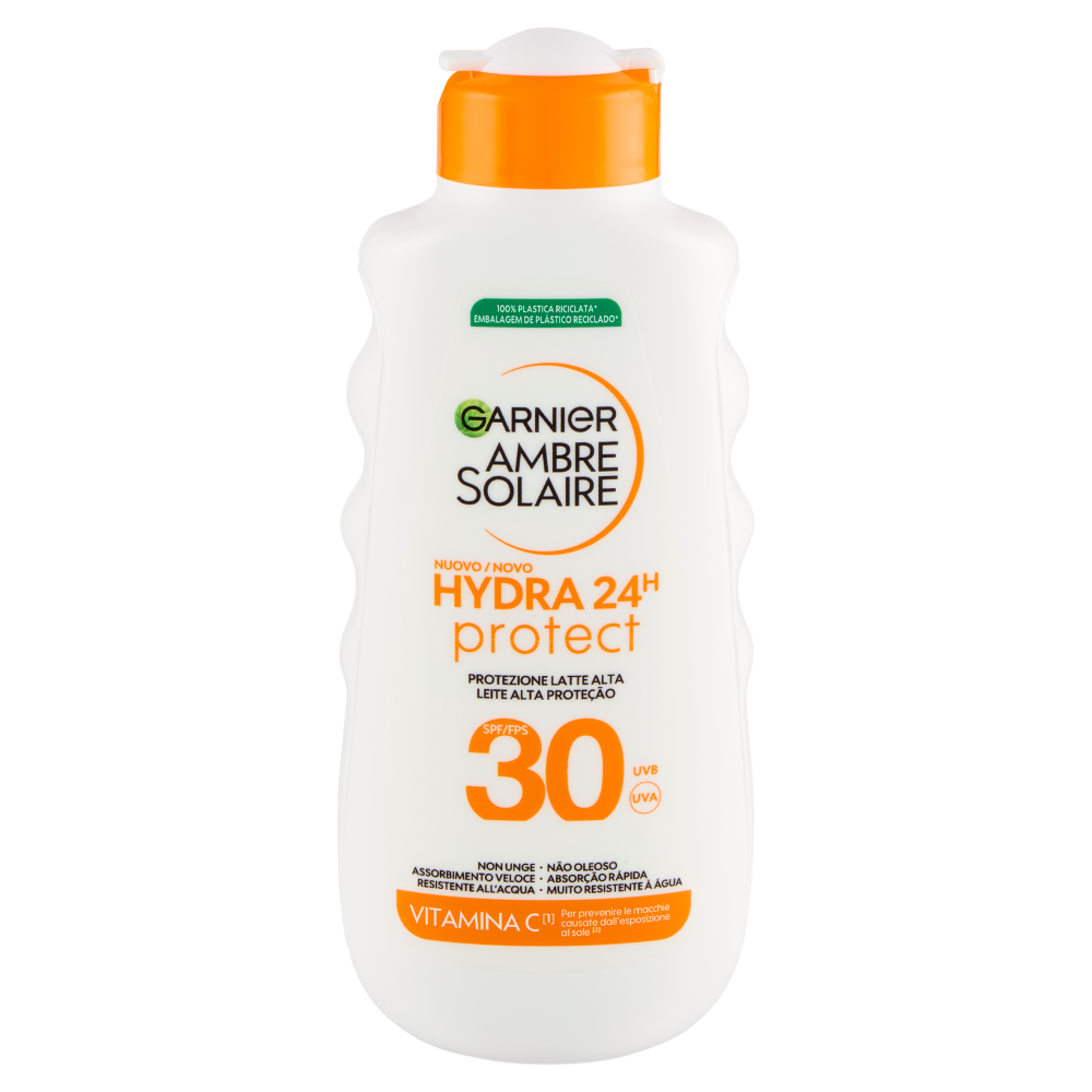 Garnier Ambre Solaire Hydra 24H Protect Protezione Latte Alta SPF30 175 ml