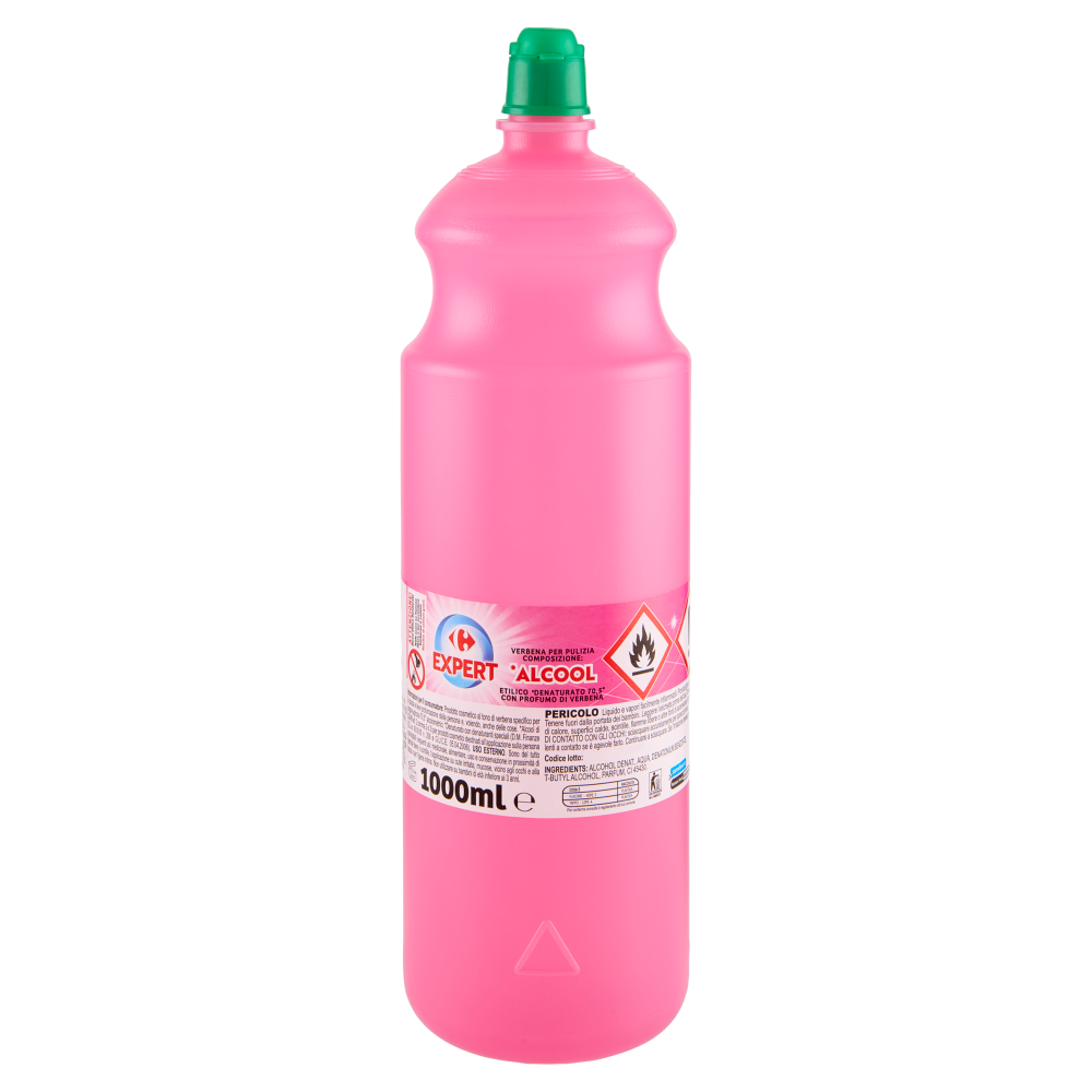 Carrefour Expert *Alcool Etilico *Denaturato 70,5° con Profumo di Verbena 1000 ml
