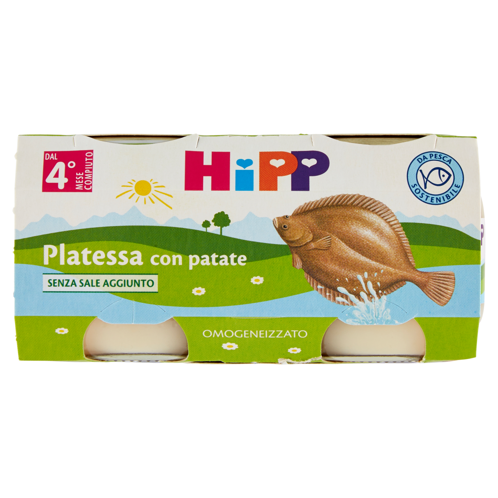 HiPP Platessa con patate Omogeneizzato 2 x 80 g