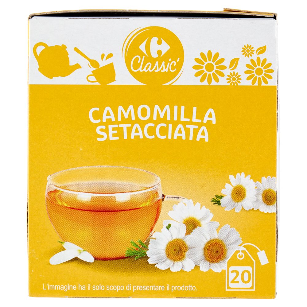 Carrefour Classic Camomilla Setacciata filtri 20 x 1,5 g