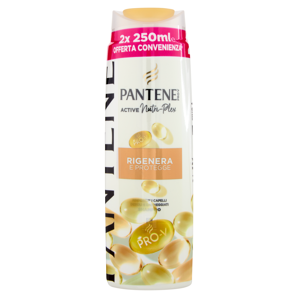 Pantene Pro-V Rigenera e Protegge Shampoo Active Nutri-Plex 2 x 250 ml