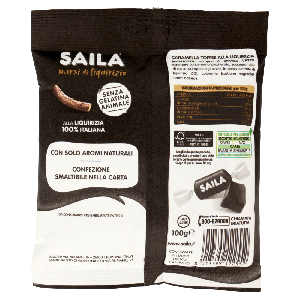 Saila morsi di liquirizia caramelle soffici 100 g