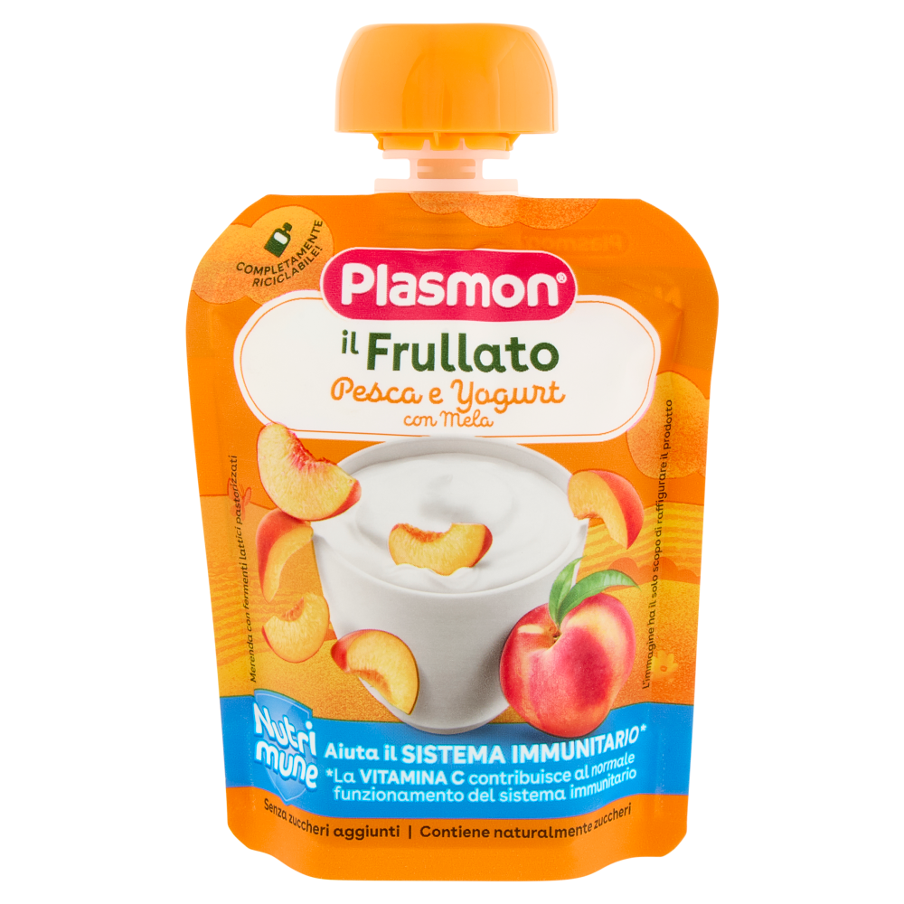 Plasmon il Frullato Nutri mune Pesca e Yogurt con Mela 85 g