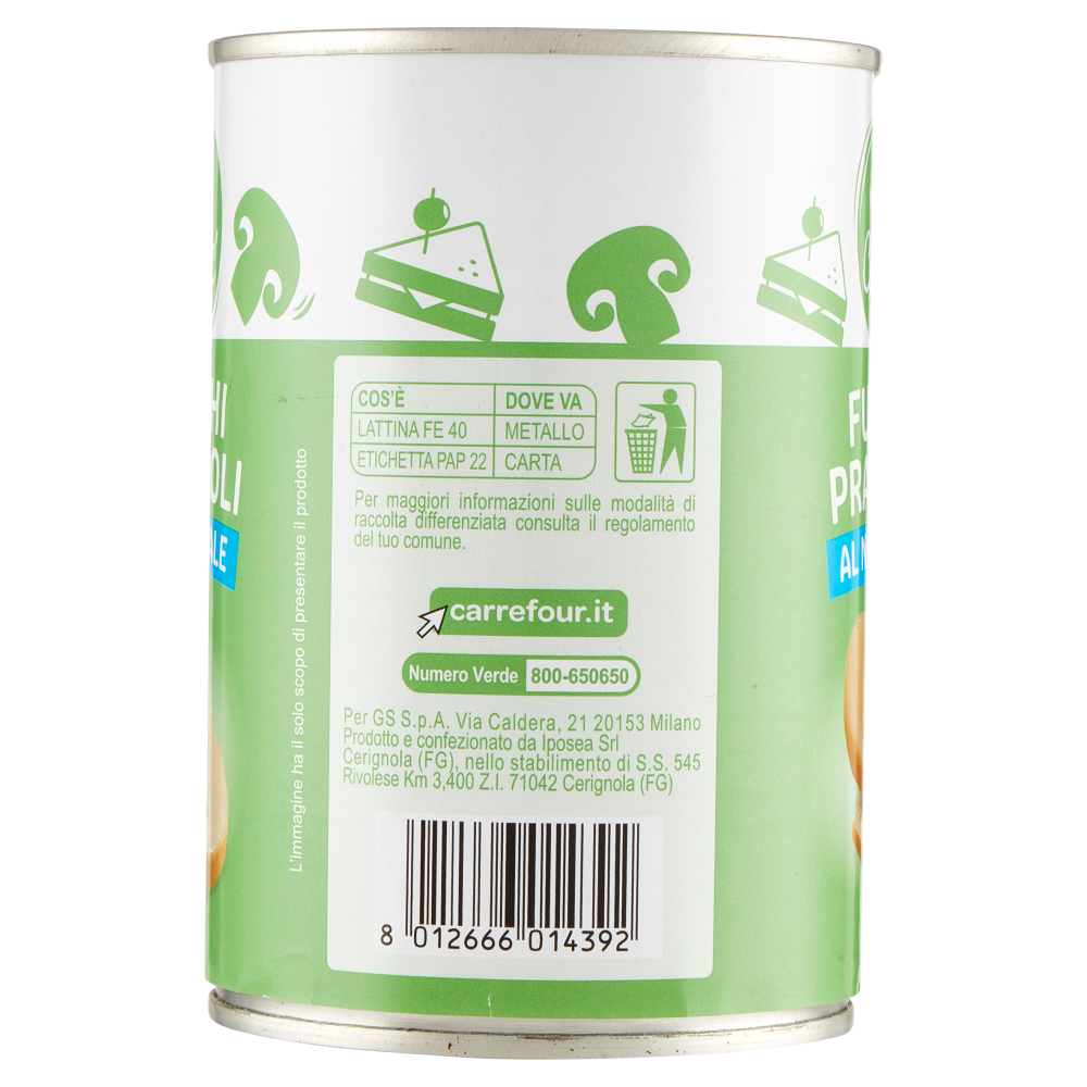 Carrefour Classic Funghi Prataioli al Naturale 400 g