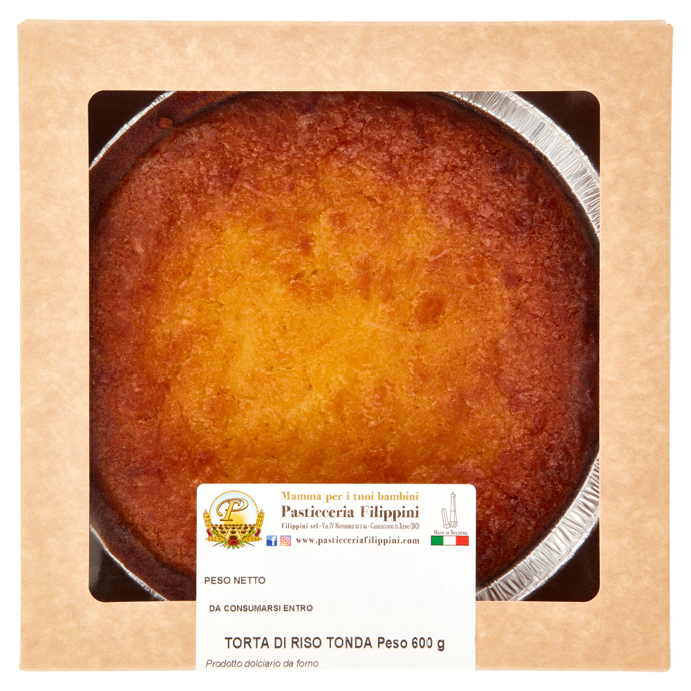 Pasticceria Filippini Torta di Riso Tonda 600 g