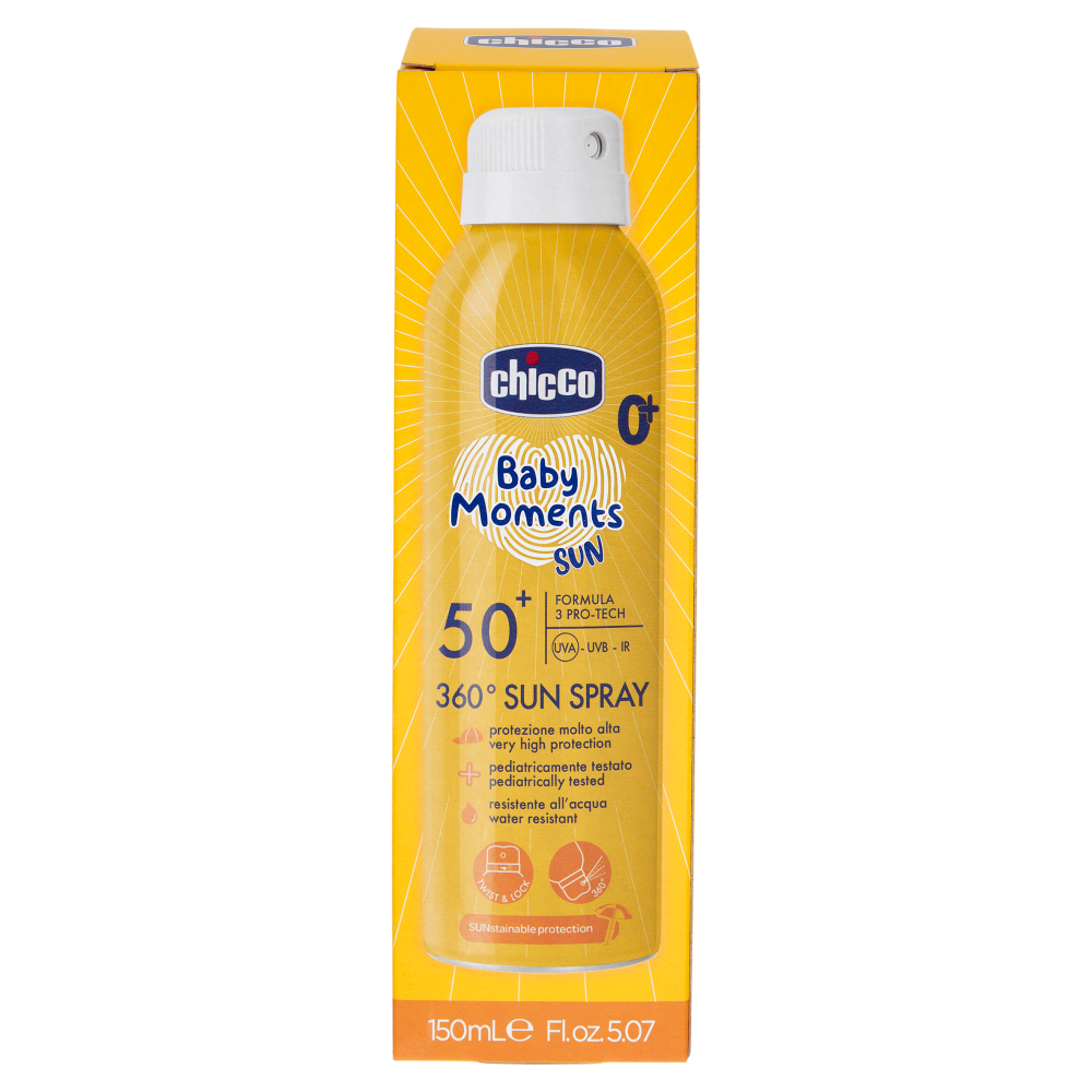 chicco Baby Moments Sun 0+ SPF 50⁺ 360&deg; Sun Spray 150 mL
